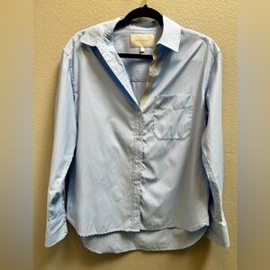 BROCHU WALKER Everyday Button Up Shirt Light Blue Women’s Size Medium